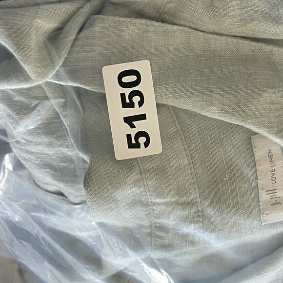 J Jill Love Linen Tunic Top Womens 2X Pale Green Coastal Relaxed Beachy - Picture 13 of 15